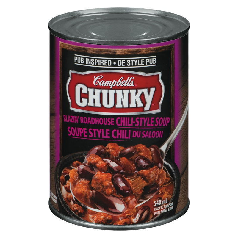 Chunky Blazin' Roadhouse Chili Style Soup, 540 mL