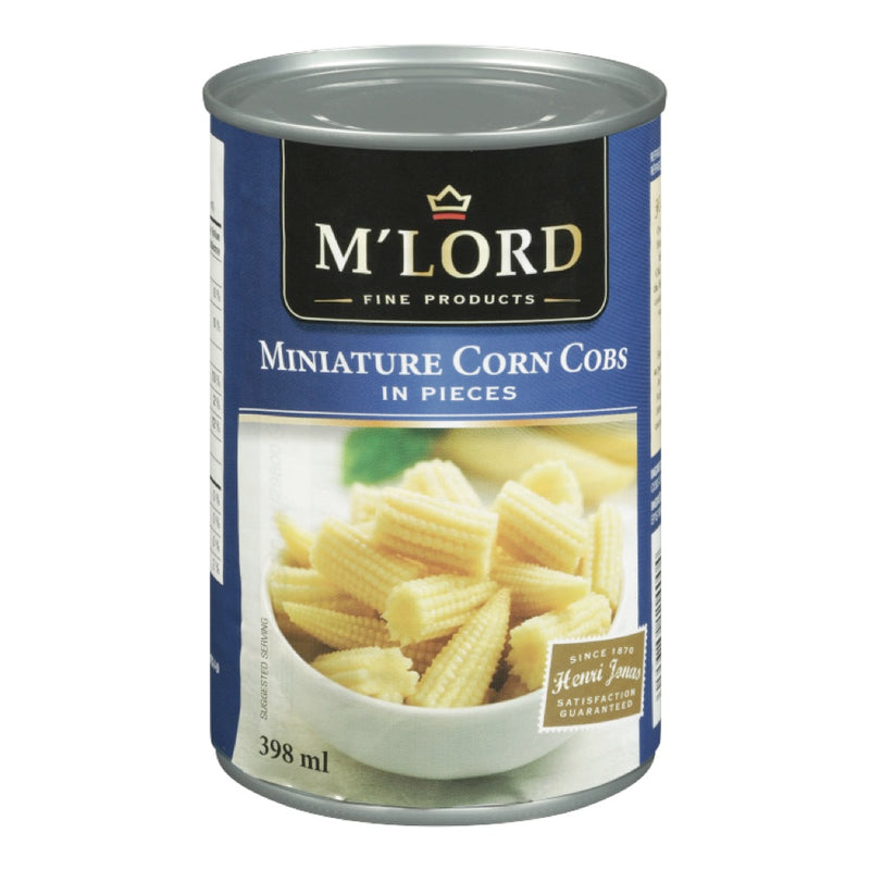 M'Lord Miniature Corn Cobs In Pieces, 398 mL