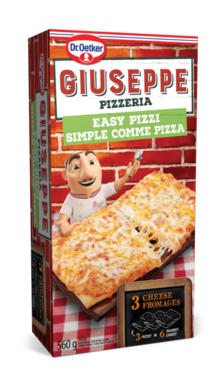 Giuseppe Easy Pizzi Mini 3 Cheese Pizza, 560 g