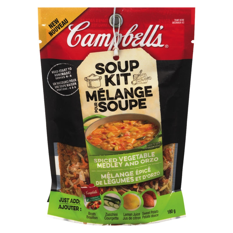 Campbell's Soup Kit Spiced Vegetables Medley And Orzo, 180 g