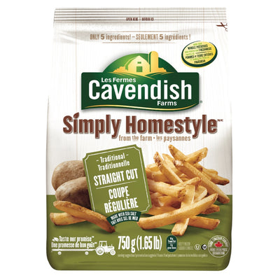 Cavendish Simply Homestyle Straight Cut Fries, 750 g