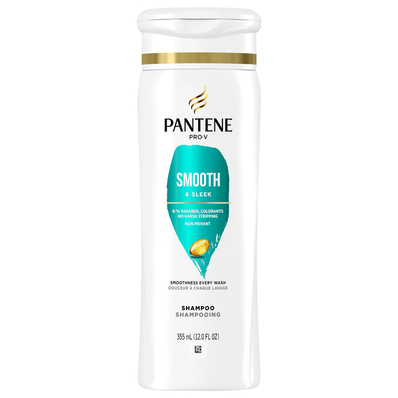 Pantene Smooth & Sleek Shampoo, 355 mL