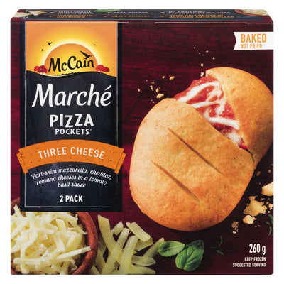 McCain Three Cheese Pizza Pockets, 260 g