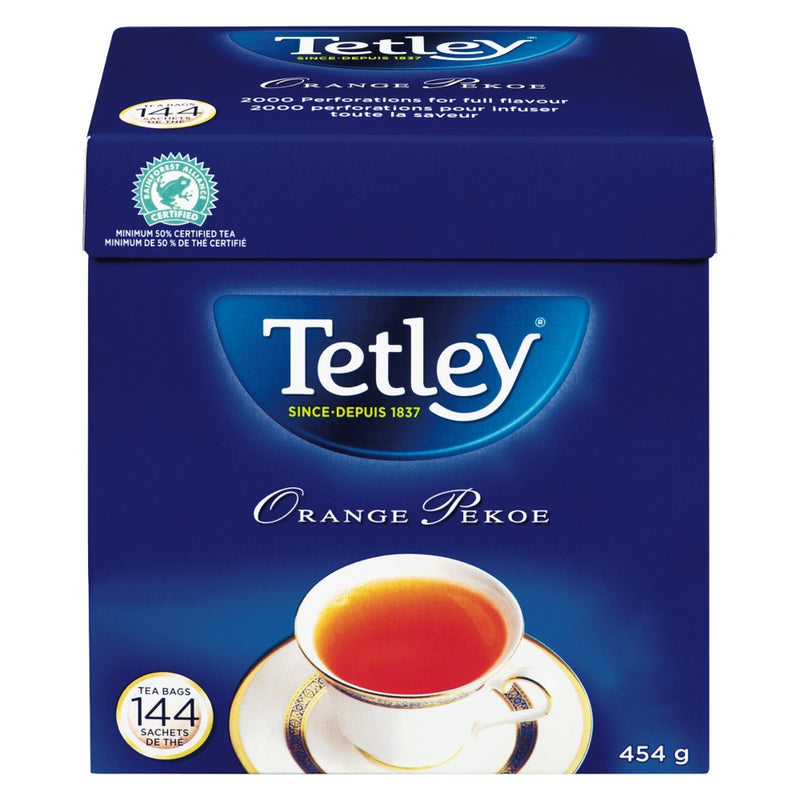 Tetley Orange Pekoe Tea Bags, 454g  (144ct)