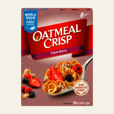 Oatmeal Crisp Triple Berry Cereal, 399 g