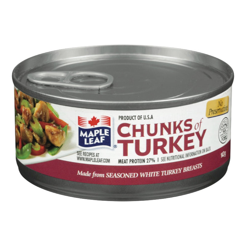 Maple Leaf Chunks Of Turkey, 142 g