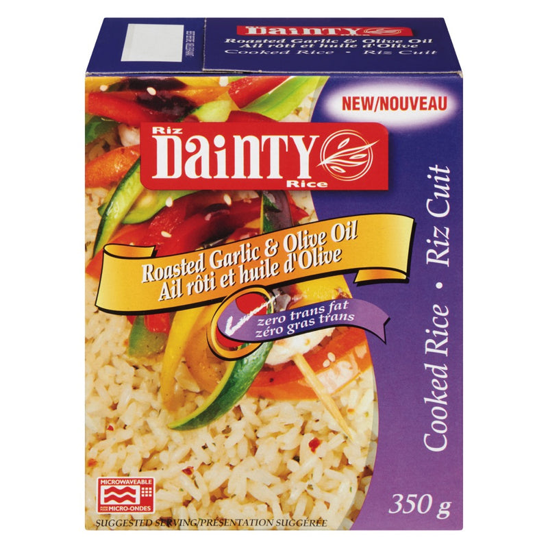 Dainty Rice Roasted Garlic & Olive Oil Rice, 350 g