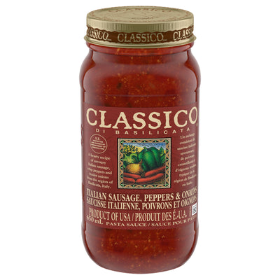 Classico Italian Sausage Peppers & Onions Pasta Sauce, 650 mL