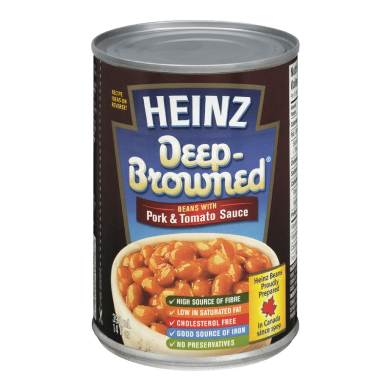 Heinz Deep-Browned Pork & Tomato Sauce Beans, 398 mL