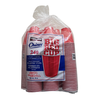 Kirkland Signature Chinet The Big Red Cup, 240 x 531 mL