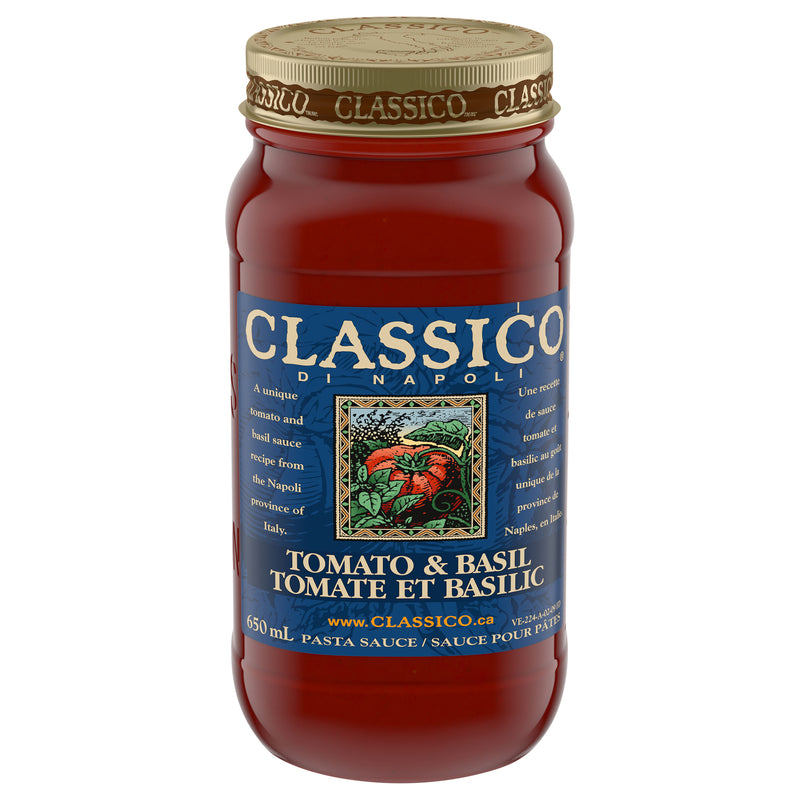 Classico Tomato & Basil Pasta Sauce, 650 mL