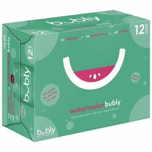Bubly Sparkling Water Watermelon, 12 x 355mL
