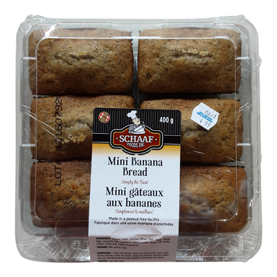 Schaaf Mini Banana Bread, 6 ct