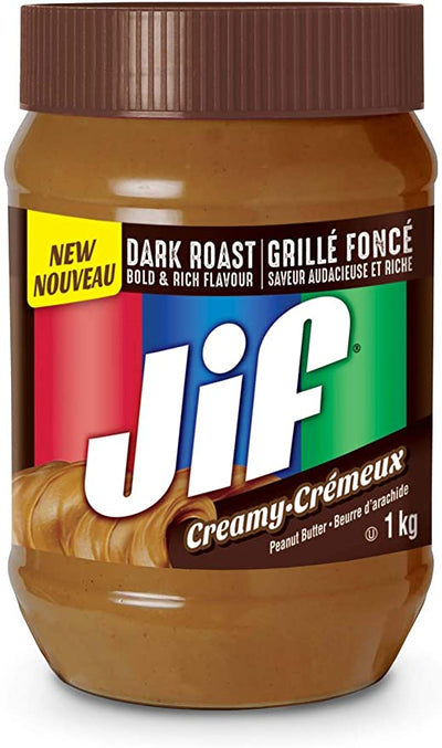 JIF DARK ROAST CREAMY SPREAD, 2 x 1.13KG