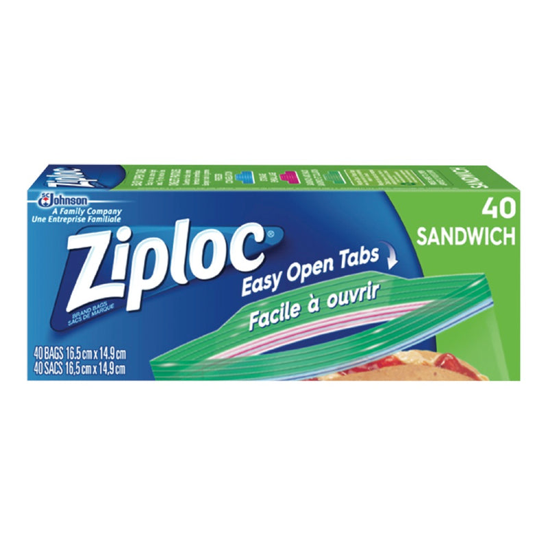 Ziploc Sandwich Bags, 40 ct