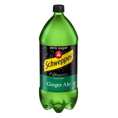 Schweppes Ginger Ale Zero Sugar, 2 L