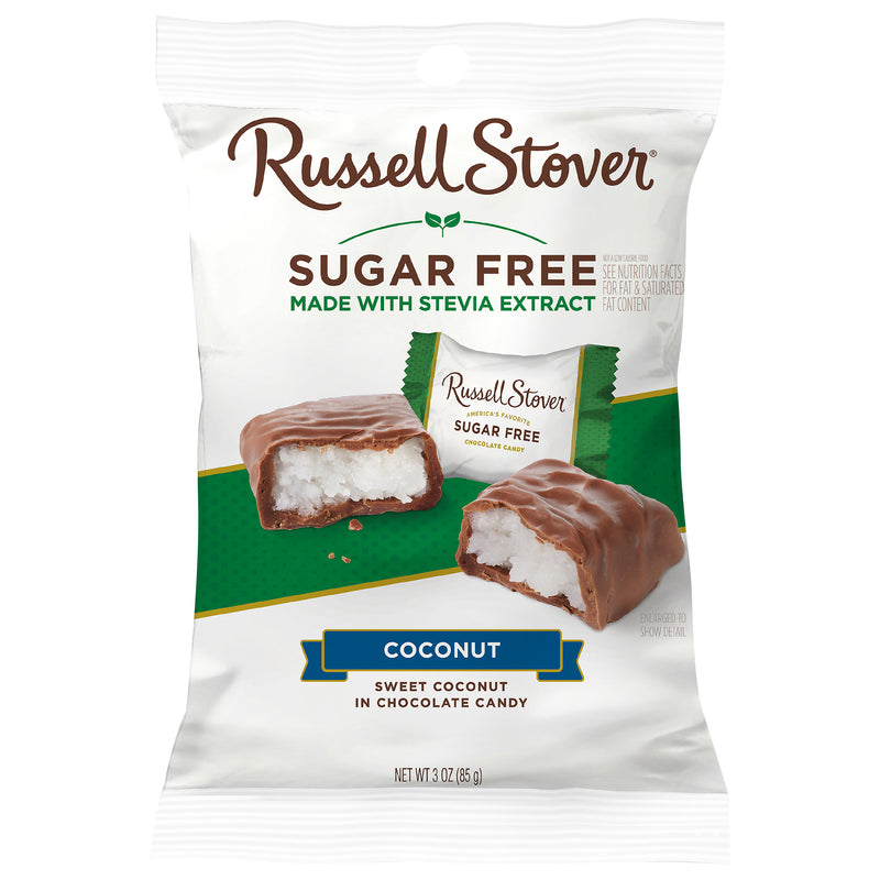 Russell Stover Sugar Free Coconut Covered in Chocolate, 85 g