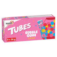 Yoplait Tubes Special Edition Bubblegum, 8 x 56 g