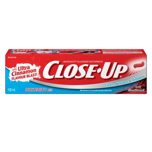 Close Up Gel Toothpaste Ultra Cinnamon, 100mL