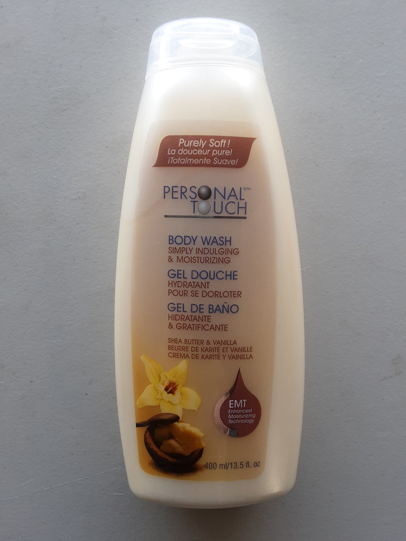 PT BODY WASH WITH SHEA BUTTER & VANILLA, 400mL