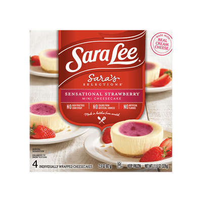 Sara Lee Sensational Strawberry Mini Cheesecakes, 328 g