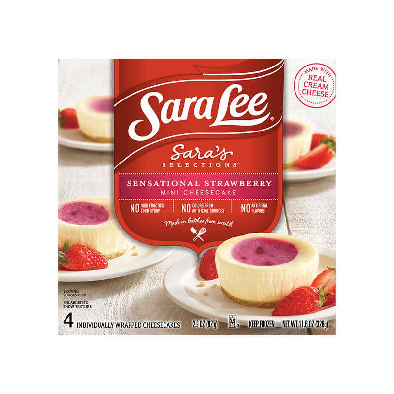 Sara Lee Sensational Strawberry Mini Cheesecakes, 328 g