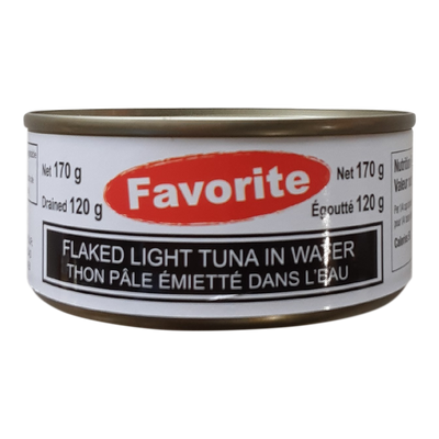 Favorite Flaked Light Tuna In Water, 120 g