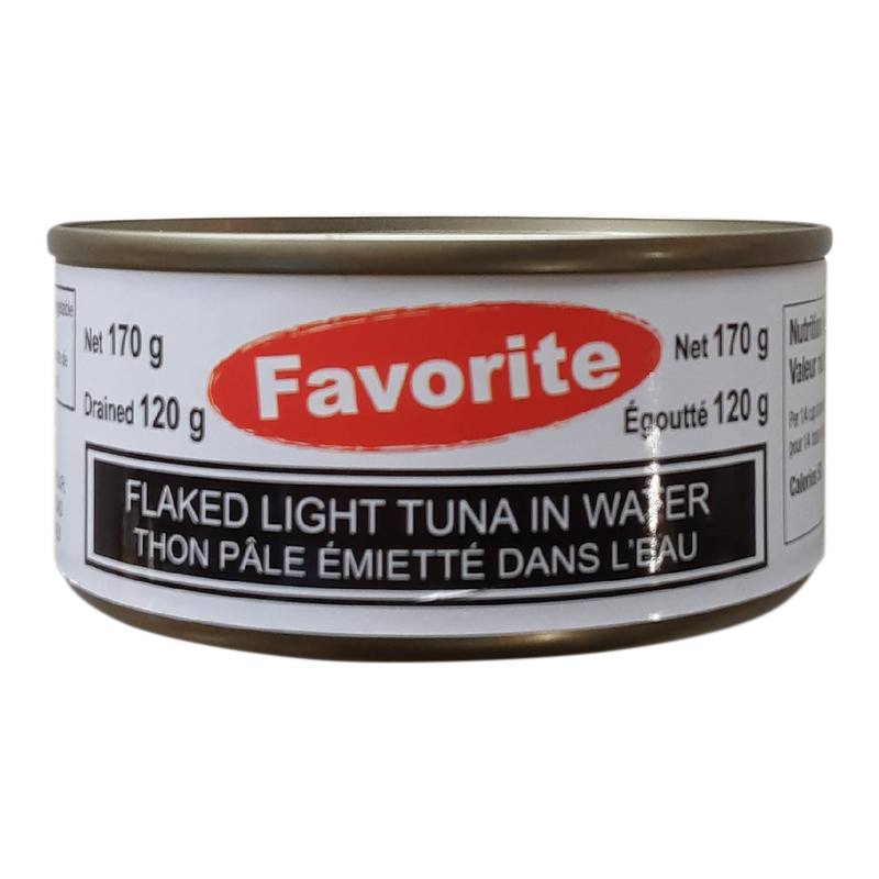 Favorite Flaked Light Tuna In Water, 120 g