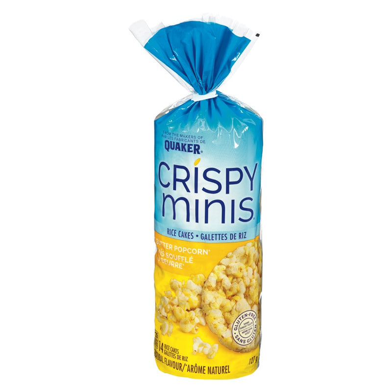 Quaker Crispy Minis Buttered Popcorn Rice Cakes, 127 g