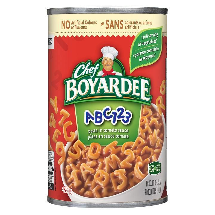 Chef Boyardee A B C 1 2 3 Pasta in Tomato Sauce, 425 g