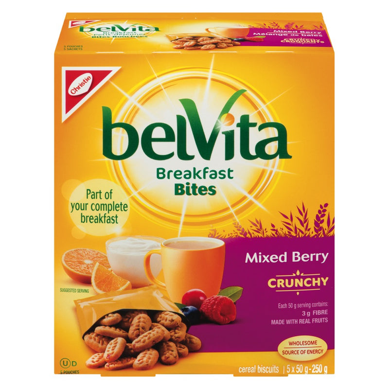 Belvita Breakfast Bites Mixed Berry, 250 g