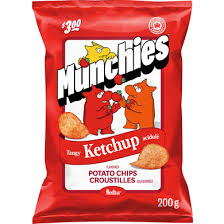 Munchies Ketchup Potato Chips, 200 g
