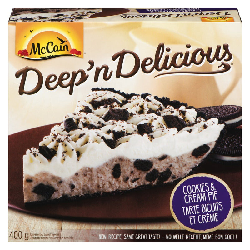 McCain Deep'n Delicious Cookies & Cream Pie, 400 g