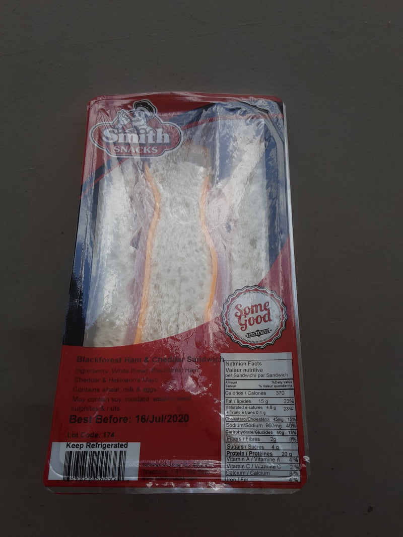Smith Snacks Black Forest Ham & Cheddar Cheese Sandwich