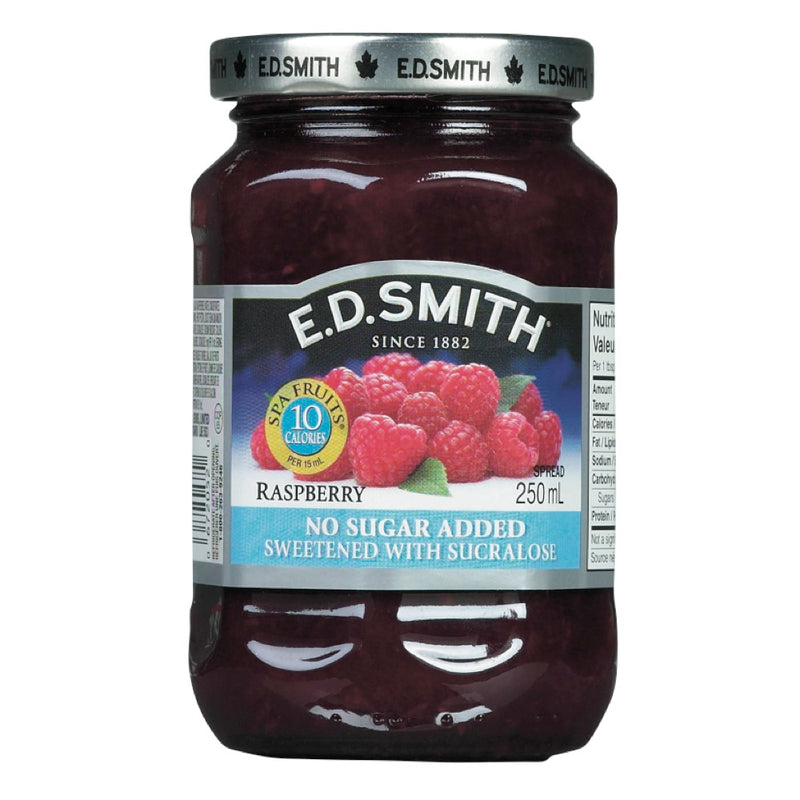 E.D. Smith No Sugar Added Raspberry Jam, 250 mL