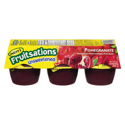 Mott's Fruitsations Unsweetened Pomegranate, 666 g   (6 x 111 g)