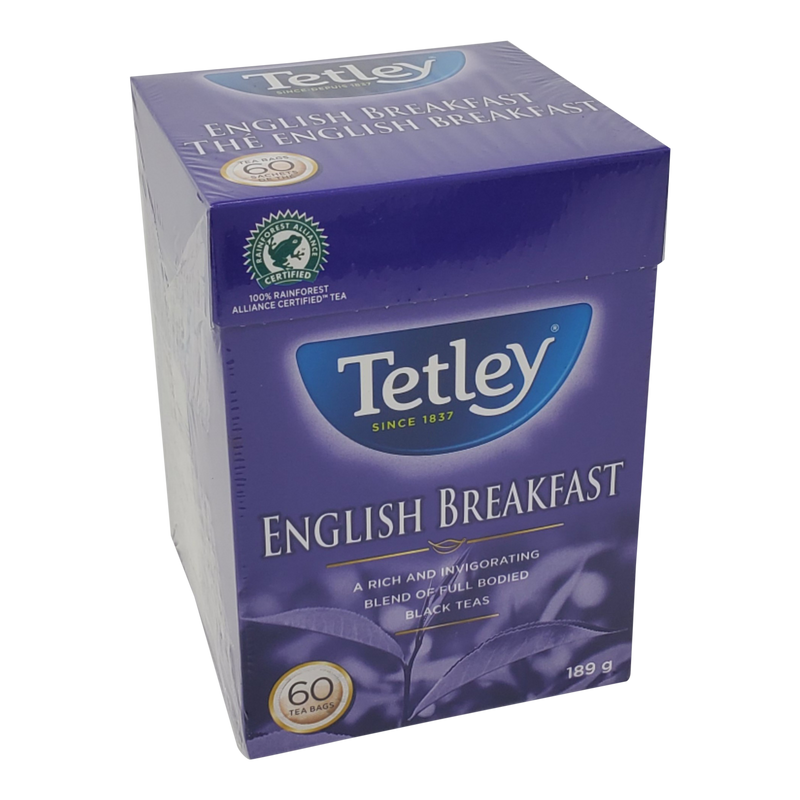 Tetley English Breakfast Tea, 189g  (60ct)