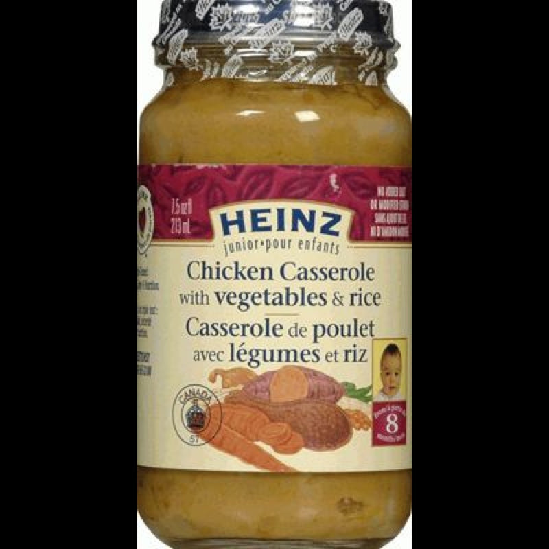 Heinz Chicken Casserole With Vegetables & Rice Baby Food, 1 ct