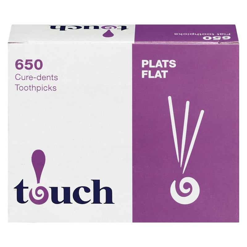 Touch Flat Toothpicks, 650 ct