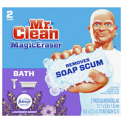 Mr. Clean Bath Lavender Scent Household Cleaning Pads, 2 pads