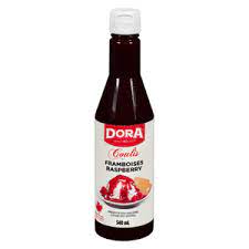DORA COULIS RASPBERRY TOPPING, 340 mL
