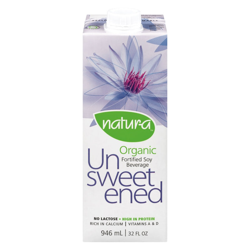 Natura Organic Unsweetened Fortified Soy Beverage, 946 mL