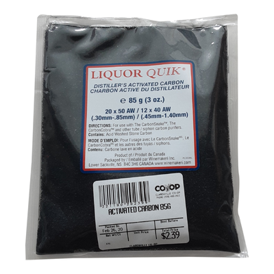 DISTILLER'S ACTIVATED CARBON, 85g