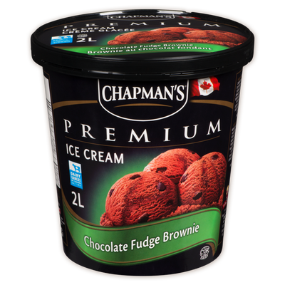 Chapman's Premium Ice Cream Chocolate Fudge Brownie, 2 l