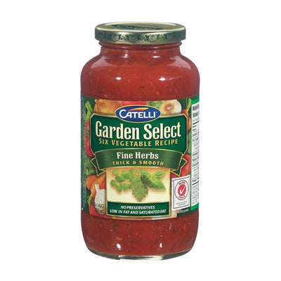 Catelli Fine Herbs Garden Select Six Vegetable Recipe Pasta Sauce, 700 mL