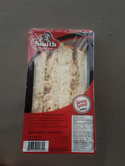 Smith Snack's Turkey & Dressing Sandwich