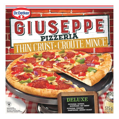 Dr.Oetker Giuseppe Pizzeria Deluxe Thin Crust, 515 g