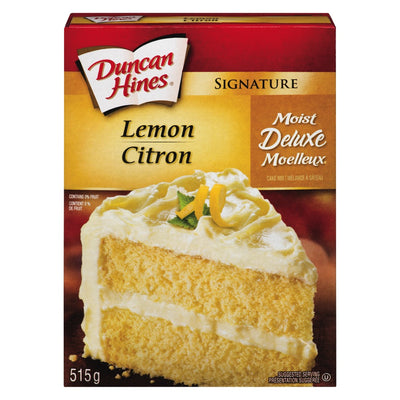 Duncan Hines Signature Moist Deluxe Lemon Cake Mix, 515 g