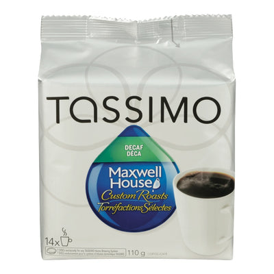 Tassimo Maxwell House Custom Roasts Decaf Coffee, 110g  (14ct)