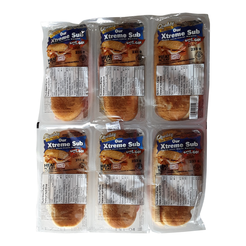 Quality fast foods Our Xtreme Sub Good on the Go, 233 g